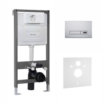 Інсталяція для унітаза з сенсорною кнопкою VOLLE MASTER EVO SENSOR 2220.010301 93020 фото