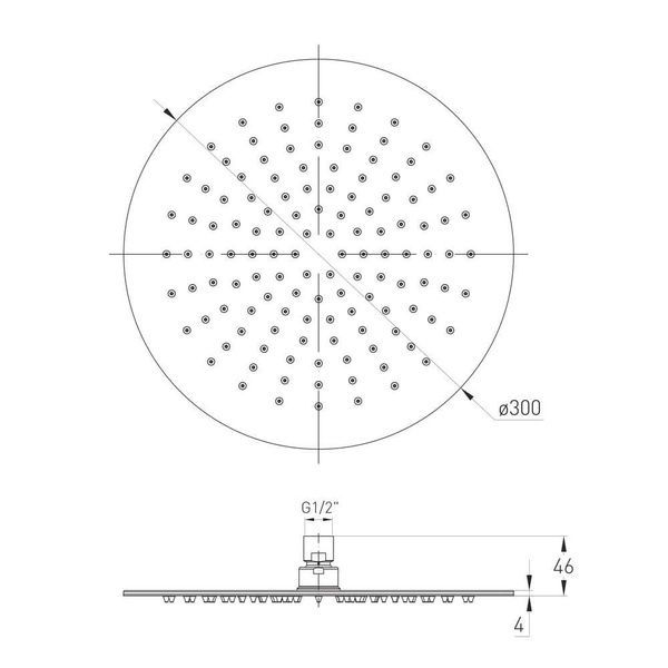 Лійка верхнього душу VOLLE CASCADA 16008102, хром 68652 фото