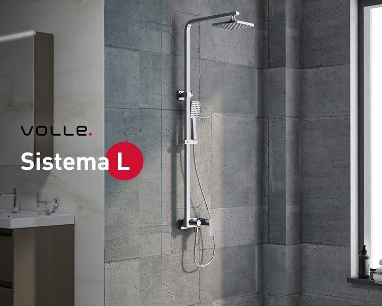 Душова система зі змішувачем VOLLE SISTEMA 1582.090201, хром 81763 фото