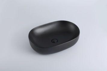 Умивальник VOLLE VIS 1301.005004, 60 см, чорний матовий 93442 фото