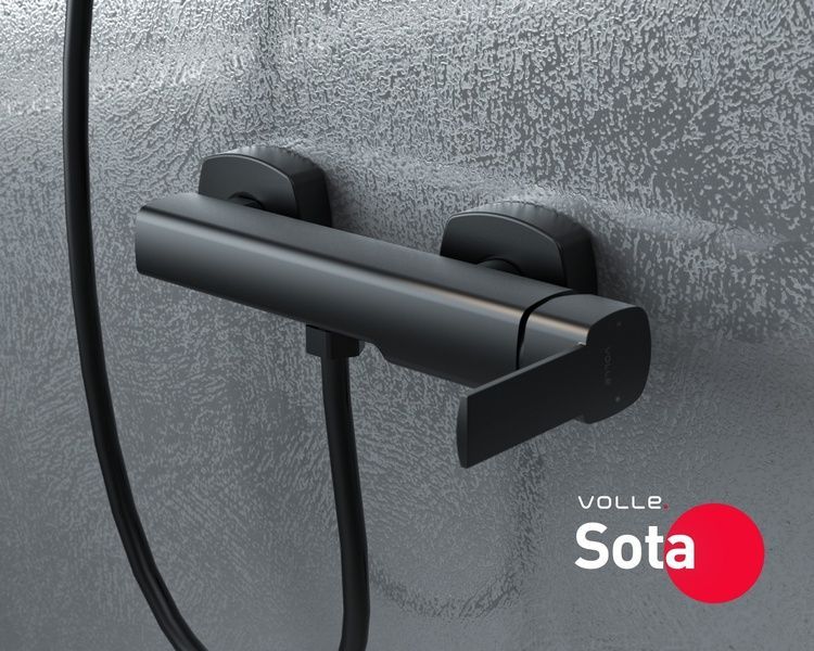 Змішувач для душу VOLLE SOTA 1538.100104, чорний 83511 фото