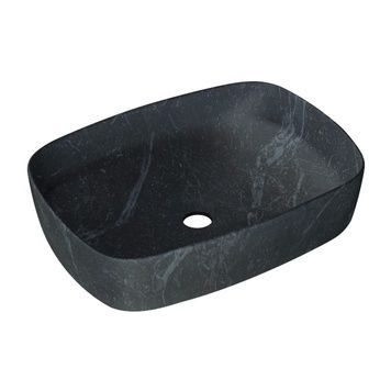 Умивальник VOLLE PIEDRA 1301.005232, 52 см, темний мармур 93446 фото